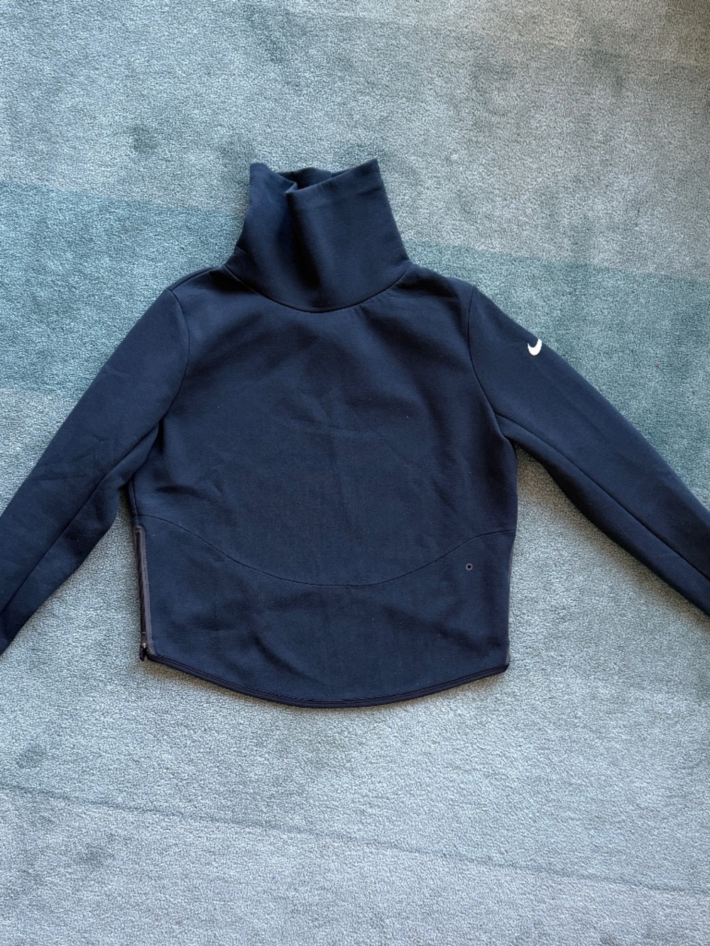 Nike Tech Fleece Funnel Neck Pullover Black Women's M Discontinued